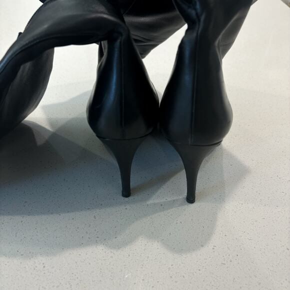 Stuart Weitzman Black Leather Boots - Picture 9 of 10